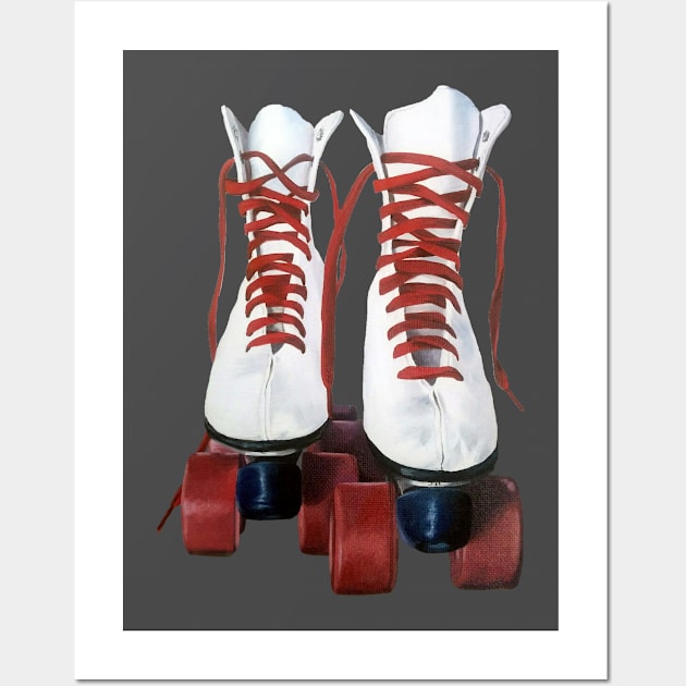 Retro Roller Skates Wall Art by EmilyBickell